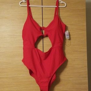 Red forever 21 swimsuit